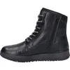 A side view of a black leather boot. Podgląd zdjęcia produktu