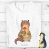 Mr. & Mrs. Panda Kleinkinder T-Shirt Otter Blumenstrauß 3-4 Produktbild-Vorschau 2