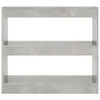 vidaXL Libreria/divisorio grigio cemento 80x30x72 cm Anteprima dell’immagine prodotto 3