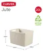 Curver Aufbewahrungskorb Jute-Look 20L CrÈMe Produktbild-Vorschau 2