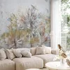 Selbstklebende Folie Fototapete - Grey palms - plant motif Produktbild-Vorschau 1