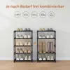 WOLTU Schuhregal schmal 5 Ebenen, Metall, für 10 Paar Produktbild-Vorschau 5
