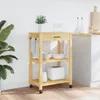 Carrello da cucina MONZA 60x40x90 cm in legno massiccio di Anteprima dell’immagine prodotto 3