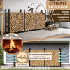 Range-bûches extérieur 335x25x115 cm métal acier galvanisé Voir les images du produit 4