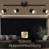 ARTE LAMP Deckenstrahler LED 4 Flammig GU10 Schwarz, Produktbild-Vorschau 3