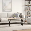 The Living Store Couchtisch X-Gestell 110x40x45,5 cm Produktbild-Vorschau 4