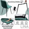 Lina® Elisia Esszimmerstuhl im modernen Design - Samt - Produktbild-Vorschau 9