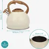 Belle Vous Beige texturierter Pfeifkessel - 3L Teekanne für Produktbild-Vorschau 2