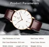 Herren Uhr Flache Analog Quarz Datumsanzeiger Klassisch Produktbild-Vorschau 6