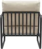 CLP Lounger Manea mit Metallgestell creme Kunstleder Produktbild-Vorschau 6