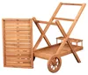 Teakholz Outdoor Garten Servierwagen mit Rollen - bene Produktbild-Vorschau 12