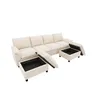 Sofa Merax w kształcie litery U, 4-osobowa sofa narożna z 2 Podgląd zdjęcia produktu 9
