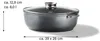 STONELINE® Bräter Oval 39x26 cm 8,5 l | mit Deckel Produktbild-Vorschau 6