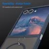 A close-up of a blue phone case with a mountain landscape on the phone screen. Produktbild-Vorschau