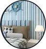 Miroir mural rond moderne (50 cm) avec cadre en métal noir Voir les images du produit 1