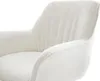 DELIFE Drehstuhl Keila-Flex mit Armlehnen Bouclé Soft Beige Produktbild-Vorschau 4
