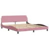 vidaXL Struttura letto con testiera "Dover" rosa 180x200 cm Anteprima dell’immagine prodotto 3