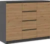 2D4S Kommode 120x40x97 cm  anthrazit/artisan Produktbild-Vorschau 1