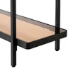 CALICOSY - Console avec deux plateaux en verre fumé L80 cm Voir les images du produit 6