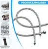 Pantserslang 2 stuks - Aansluitslang armatuur - Mengkraan Productafbeelding-voorbeeld 3