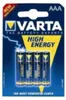 Varta 4903 LR03 AAA Micro High Energy Batterie 4er-Pack Podgląd zdjęcia produktu 62