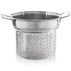 A stainless steel pasta insert with handles, shown from a slightly elevated front-side angle against a white background. Náhľad obrázku produktu