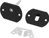 Three furniture connectors are shown on a white background. One connector has a pin extending from it. Podgląd zdjęcia produktu