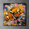 Coloray Uhr auf Leinwand 30x30 cm Wand Uhr Dekoration Produktbild-Vorschau 2