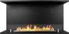 Divina Fire -  Eingebauter Bioethanolkamin Dreiseitiger Produktbild-Vorschau 1