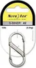 Silberner Edelstahl-Doppelkarabiner, 5 cm, 4,5 kg, Produktbild-Vorschau 4