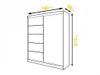 Easy4You P3 180 cm Weiß Schiebetüren Kleiderschrank Produktbild-Vorschau 7