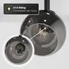 hoftronic LED-Deckenleuchte 2 Spots Rauchglas Schwarz E14 Produktbild-Vorschau 4