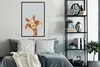 MuchoWow® Gerahmtes Poster Giraffe - Grau - Porträt 60x90 Produktbild-Vorschau 4