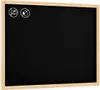 Lavagna nera con cornice in legno naturale 120x90 cm Anteprima dell’immagine prodotto 1