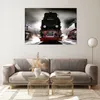 Bilder auf glas - Dampflokomotive Gleise Nebel - 100x70cm - Produktbild-Vorschau 7