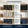 Meuble de cuisine de 160 cm de large avec portes en verre, Voir les images du produit 11