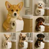 Toilettenpapierhalter mit Hund, Wandhalterung, Harz, Produktbild-Vorschau 2