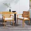 COSTWAY Sedie da giardino in legno di acacia, set da 2, Anteprima dell’immagine prodotto 2