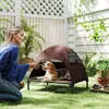 PawHut Hundeliege Outdoor mit Dach, Erhöhtes Hundebett für Produktbild-Vorschau 2