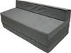 A gray foldable mattress/sofa is shown against a white background. Produktbild-Vorschau