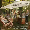 Parasol à LED solaire Sunna avec manivelle 2,5 x 2,5 m - Voir les images du produit 7