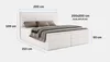 Boxspringbett 200x200 mit Bettkasten ARENO, Komplett-Set Produktbild-Vorschau 7