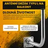 Extralink Nástěnný držák antény 250 × 400 mm, ocel, Náhled obrázku produktu 7