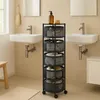 Kuchyňský vozík Relaxdays, 5 otočných přihrádek, V x H: 90 Náhled obrázku produktu 3