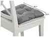 Stuhlkissen 4er Set | Sitzkissen Kord dunkelgrau 38 x 38 x Produktbild-Vorschau 2