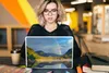 MuchoWow® Laptop Aufkleber Sticker Cover Ein kleiner See Produktbild-Vorschau 5