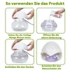 A collage of four images showing the steps to use an air purifier and humidifier. Produktbild-Vorschau