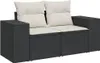 The Living Store 3-tlg. Garten-Sofagarnitur mit Kissen Produktbild-Vorschau 4