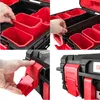 Werkzeugkoffer Montageschienen Kunststoff schwarz leer Produktbild-Vorschau 5