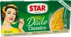 A box of Star brand bouillon cubes, featuring a retro illustration of a woman tasting soup. Produktbild-Vorschau